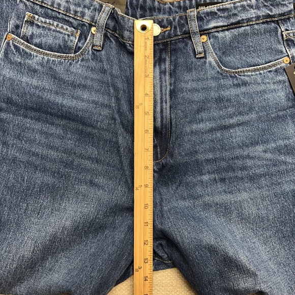 BlankNYC The Baxter Jeans Mens 30 Blue Ribcage Straight Leg Denim High Rise - Picture 11 of 13